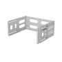 Sienas statīvs 19 inch 4U LANBERG — 497×400/240 mm, pelēks