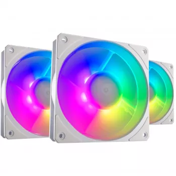 COOLER MASTER Mobius 120P ARGB 120mm Balts 3 komplekts