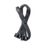 CableMod pagarinājumu komplekts C-Series Pro ModMesh 16-pin uz 4×8-pin Corsair Type 4/3 barošanas blokiem, carbon, 60 cm