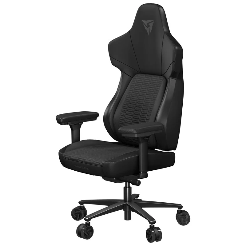 Universāla spēļu krēsla ThunderX3 CORE Racer polsterēts sēdeklis Melns
