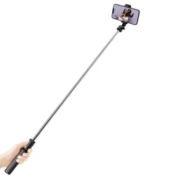SelfieGo kompakts selfiju statīvs Bluetooth tālvadība (20-101 cm) Crong CRGSGL1B