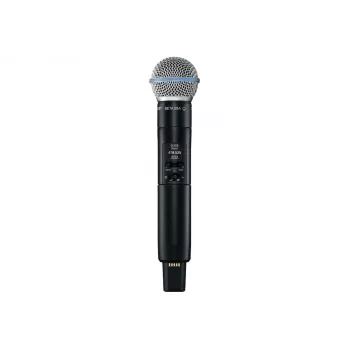 Shure SLXD2/B58=-G59 - rokas raidītājs ar Beta®58A kapsulu, 470–514 MHz