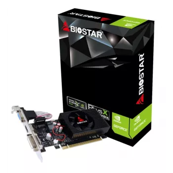 Grafikas karte BIOSTAR GeForce GT 730 VN7313THX1 — 2 GB GDDR3, 128 bitu, PCIe 2.0, 700 MHz