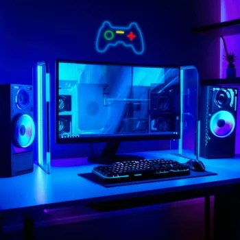 Vadu USB spēļu kontrolieris MANTA SNL55MT ar neon gaismām