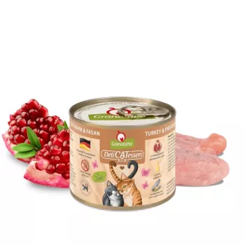 Slapjā barība kaķiem Fox4Pets GRANATAPET DeliCATessen Tītars un fazāns, 200 g