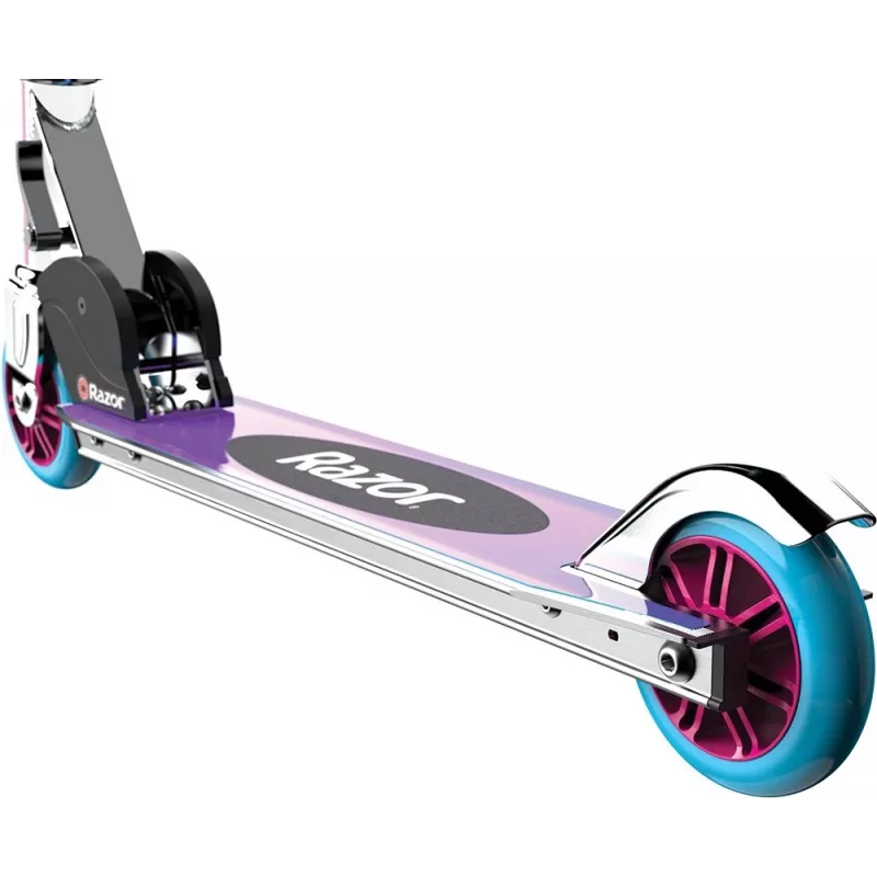 Scooter Razor A Special Edition Kids Multicolour – alumīnija klājs, PU riteņi, 2 riteņi, salokāms, max slodze 65 kg