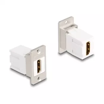 DeLOCK keystone modulis 67166 HDMI plakans sudrabs balts