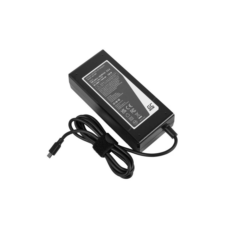 Green Cell AD140P universāls barošanas adapteris/invertors 130 W Melns