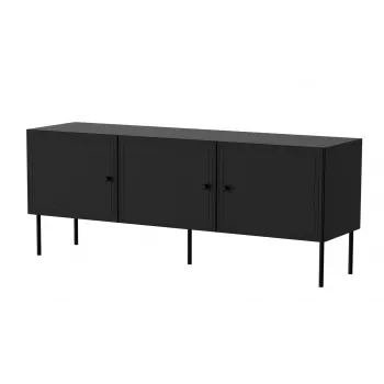 RTV 3D Skapis PALAZZO BIS 151x40x60 melns matēts