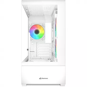 PC korpuss Sharkoon MK6 RGB Midi Tower Balts