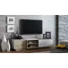 Cama TV skapis SIGMA1 180 sonomas ozols/balts glancēts