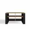 Kafijas galdiņš MODERN 4P Dąb Artisan Czerń