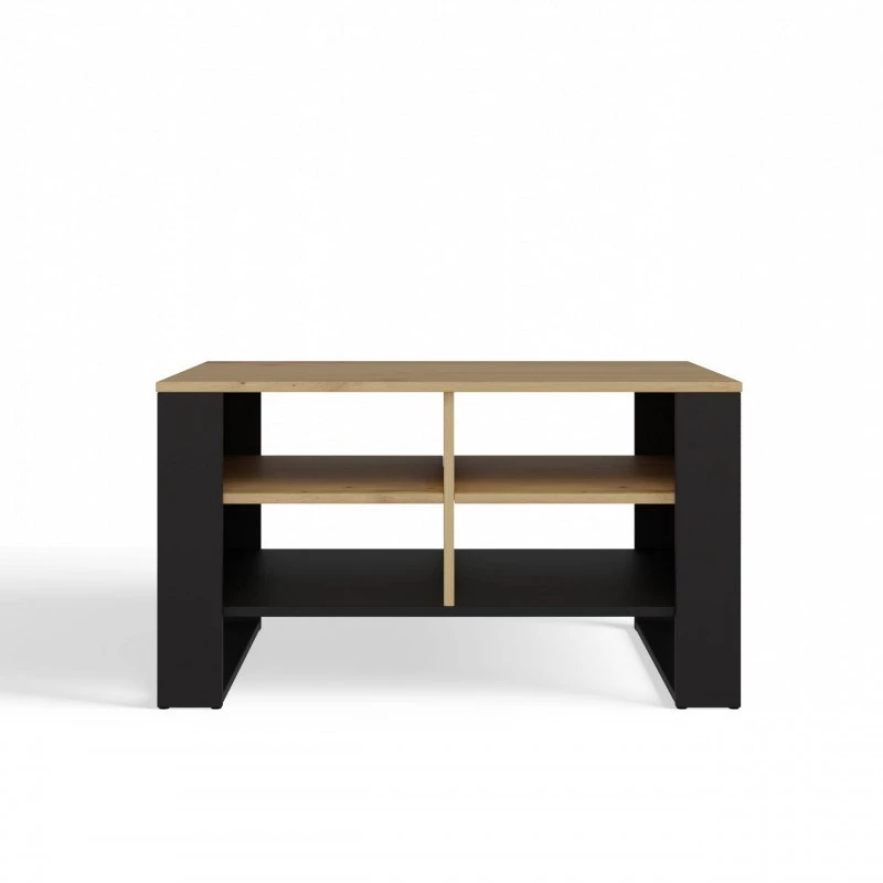 Kafijas galdiņš MODERN 4P Dąb Artisan Czerń