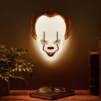 Galda lampa Paladone Mask Light PP11207ITV2 Pennywise LED, maskas formas tematisks apgaismojums