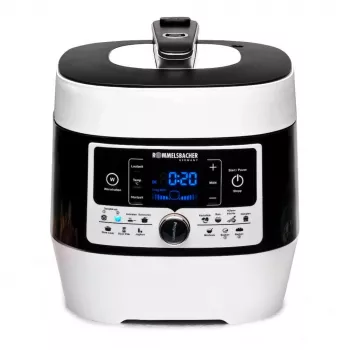 Rommelsbacher MD 1000 elektriskais spiediena katls – 4 L, 1000 W, 14 programmas, balts/melns