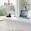 Pagarinātājs MACLEAN MCE387 B — 2 kontaktligzdas, 3×USB A, 110–240V, 1,5 m vads, max 2500W