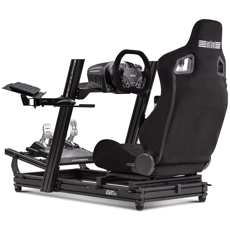 Pievienojamā tastatūras un peles paliktņa kronšteins Next Level Racing NLR-E019 Elite Black Edition – regulējams paliktnis zem galda