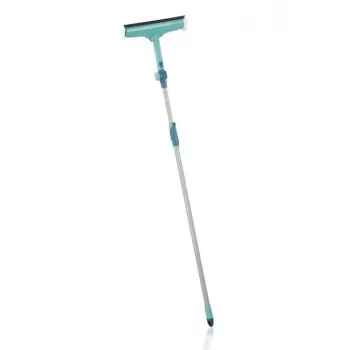 Logu tīrīšanas instruments Leifheit 51120 ar 28 cm nerūsējošā tērauda asmeni un tirkīza rokturi