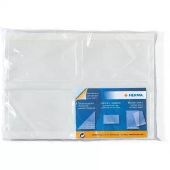 Kartes kabatiņa HERMA 1422 Caurspīdīga 95 x 60 mm