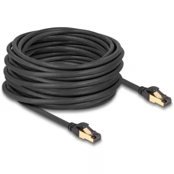 Tīkla kabelis DeLOCK RJ45 Cat.6A vīrietis-vīrietis S/FTP 15m melns