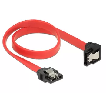 SATA kabelis DeLOCK 83978 0.3 m SATA 7-pin melns sarkans