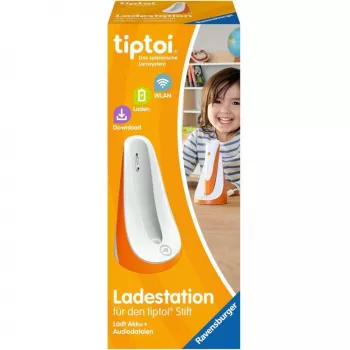 tiptoi uzlādes stacija Ravensburger 00111 iekštelpām, pildspalvas turētājs, oranžs/balts