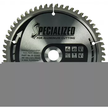 Speciāls zāģripas disks alumīnijam Specialized