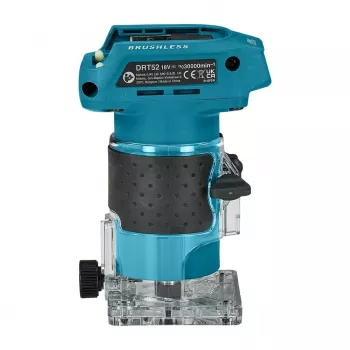 DRT52Z Makita 18V LXT Bezvadu Bezsuku 1/4 collu Frēzmašīna - Bez Akumulatora