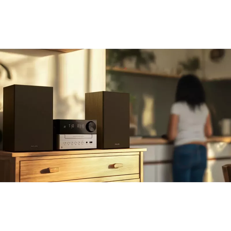 Philips TAM3205M2 mājas audio mikro sistēma 20 W Melns, Sudrabs