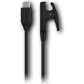 Uzlādes kabeļa klipsis GARMIN 010-13289-00 USB-C melns saderīgām Garmin ierīcēm