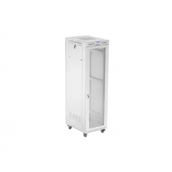 Rack skapis LANBERG FF01-6842-23SL 42U 600x800 mm ar sieta priekšējām un aizmugurējām durvīm