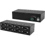 USB–RS-232 adapteris, Exsys EX-13078 — USB 2.0 uz 8× RS-232 portiem, FTDI mikroshēma, metāla korpuss