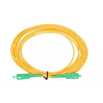 Optiskās šķiedras patchcord Extralink SC/APC–SC/APC viensviras G.652D 3.0 mm 10 m FTTH