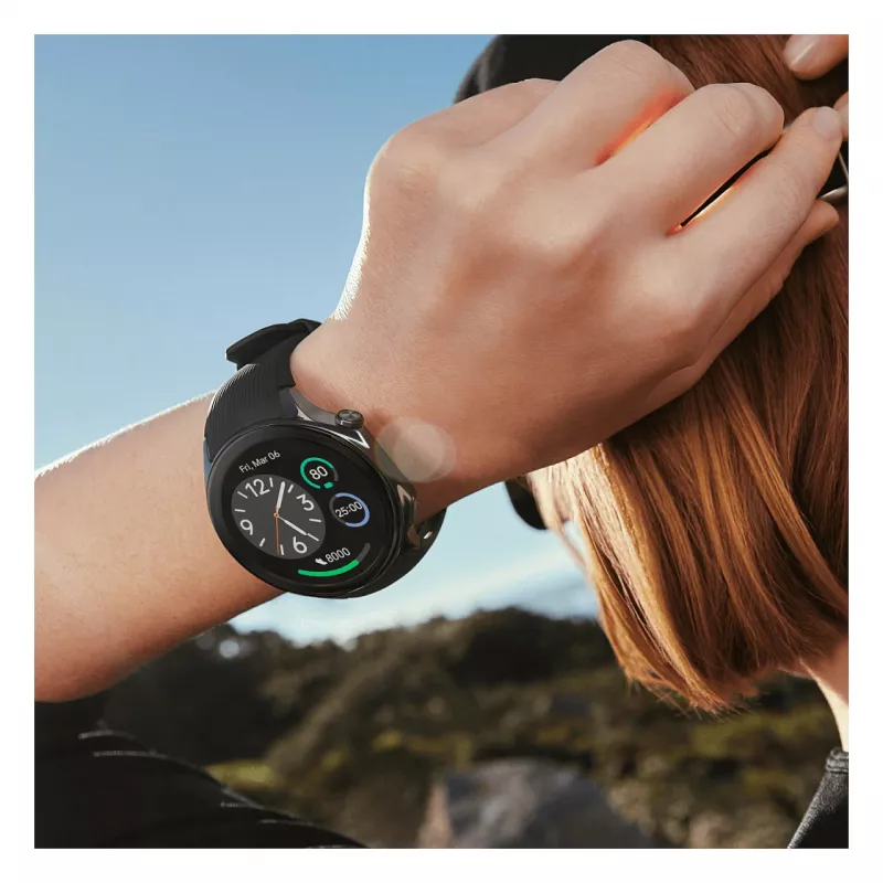 OnePlus Watch 2 - 46 mm - viedpulkstenis ar fluoroelastomēra siksniņu - plaukstas locītava 140-210 mm - 3.63 cm (1.43) displejs