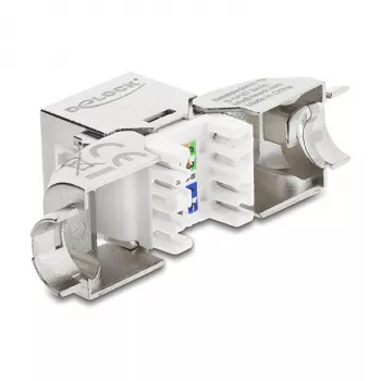 RJ45 Keystone Modulis Ligzda Cat.6A Bezinstrumentu 90° DELOCK 90800