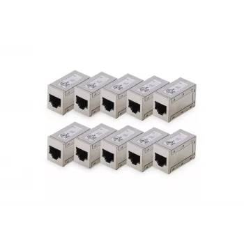 Digitus CAT 6 modulārie savienotāji ekranēti 10 gab. RJ-45 zelta kontakti