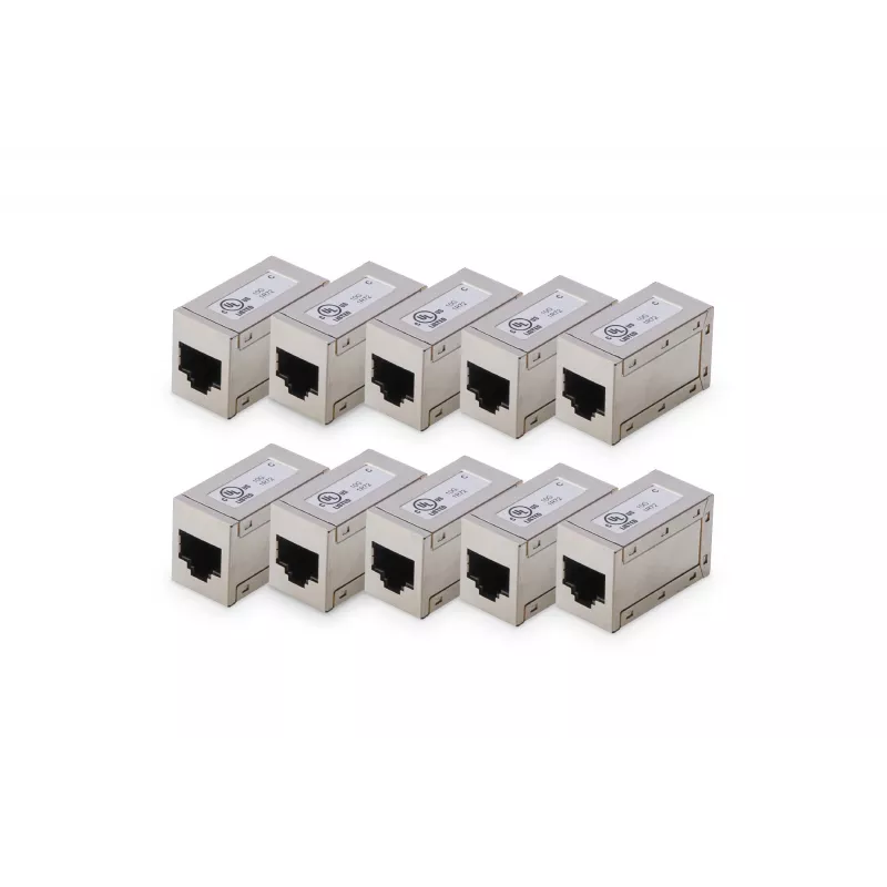 Digitus CAT 6 modulārie savienotāji ekranēti 10 gab. RJ-45 zelta kontakti