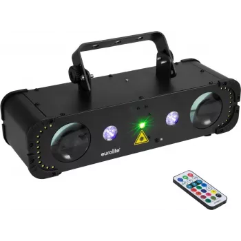 LED Multi FX Lāzera Stienis EUROLITE Compact 7 Krāsas 3D Efekti (MPN 51741098)