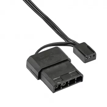 Akyga AW-12A-BK 120 mm korpusa ventilators, Molex / 3 kontaktu, 20 dB, melns