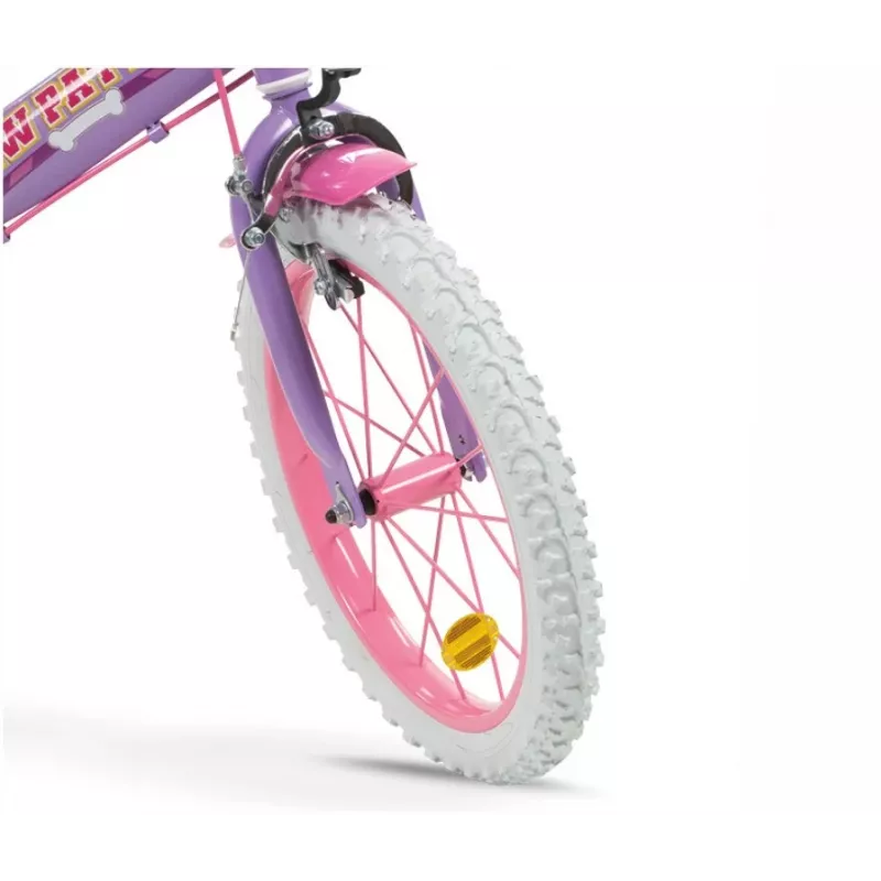 Bērnu velosipēds 16 collu Paw Patrol Purple 1680 Meitenēm TOIMSA