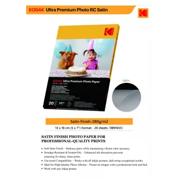 Kodak Ultra Premium fotopapīrs 280g Satīns 13 x 18 cm 20 loksnes