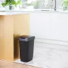 Rotho Twist rotējošs atkritumu spainis 25 l, sudraba krāsā