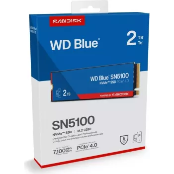 SanDisk 2TB WD BLUE SN5100 NVMe SSD - zibatmiņa (WDBS4F0020BNC-WRSN)