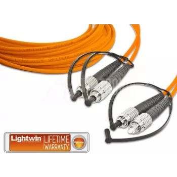 Lightwin LWL savienojuma kabelis, duplekss, MM OM2, FC-FC, 1m (LDP-50 FC-FC 1.0)
