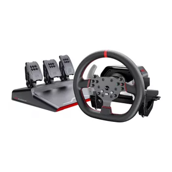 Stūres un pedāļu komplekts PXN V10 Pro PC, PS4, Xbox One, Xbox Series X|S — ar spēka atgriezi, USB