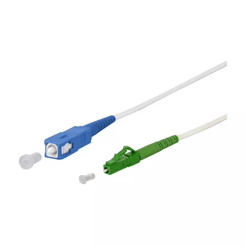 METZ CONNECT OpDAT SC-S/LC-S APC OS2 balts 1,0 m