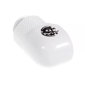 BitsPower BP-DW90R — 90° savienotājs, misiņš, balts, 18×18×31.8 mm