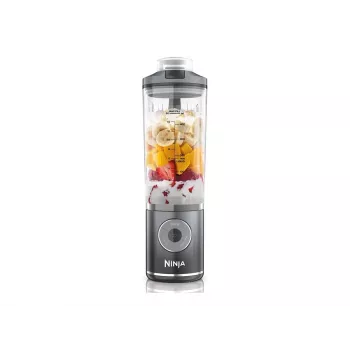Pārnēsājamais blenderis Ninja BC251EUGY, 0.57 L, 11.1 V, nerūsējošā tērauda asmeņi, caurspīdīgs/pelēks