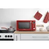ETA Storio Red Solo galda mikroviļņu krāsns — 20 L, 700 W, 5 jaudas līmeņi, 245 mm pagriežamais šķīvis