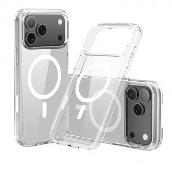 Nevox StyleShell SHOCKFlex - iPhone 17 Pro Max caurspīdīgs, saderīgs ar MagSafe